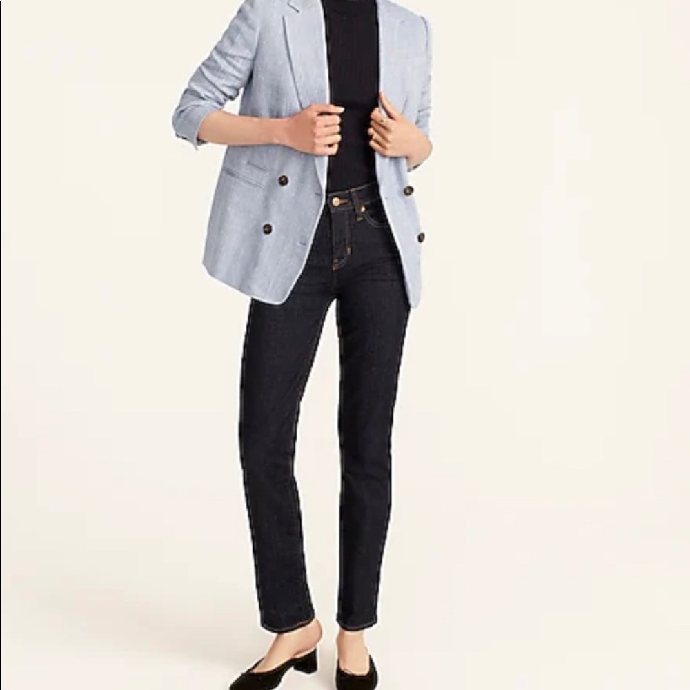 J.Crew 9" vintage slim-straight jean in resin rinse size 26